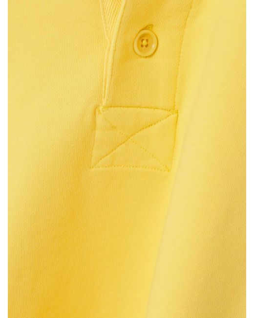 J.W. Anderson Yellow Rugby Oberteil Aus Baumwoll-Jersey Mit Polokragen