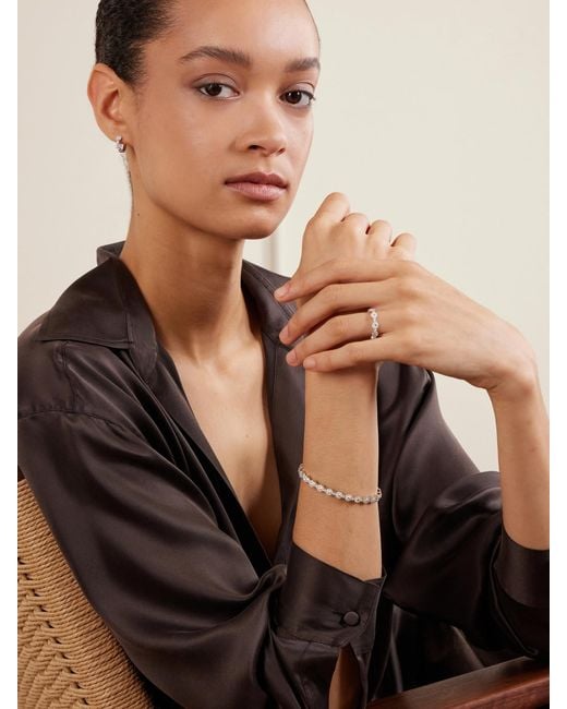 David Morris Natural Triolette 18-Karat Diamond Bangle