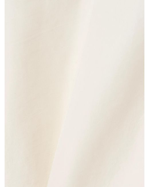 Khaite Natural Talsie Silk And Cotton-Blend Organza Tank
