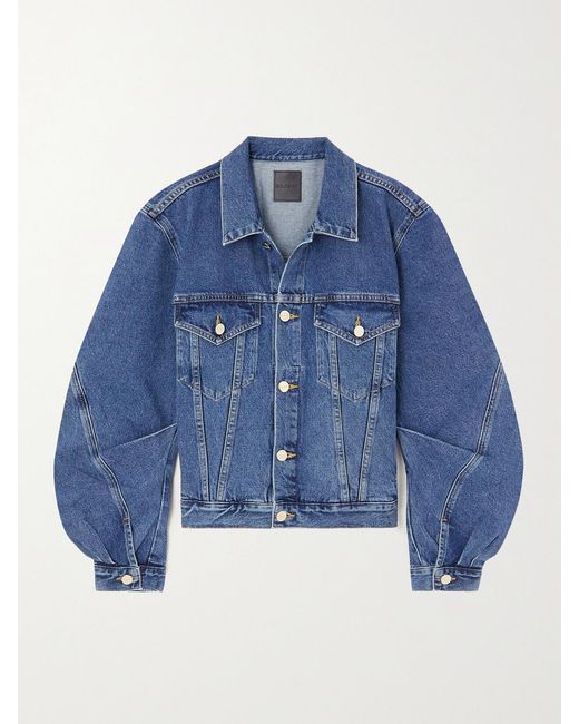 Goldsign Blue Paneled Denim Jacket
