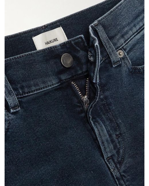 Haikure Blue Gery Low-Rise Slim-Fit Jeans