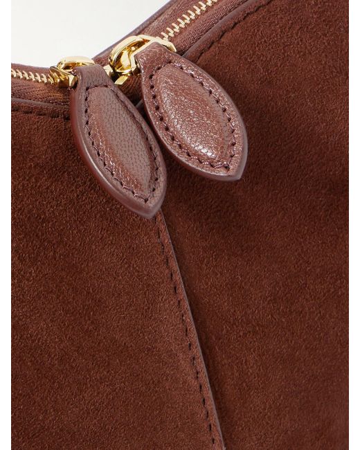 Alaïa White Le Coeur Suede And Leather Shoulder Bag