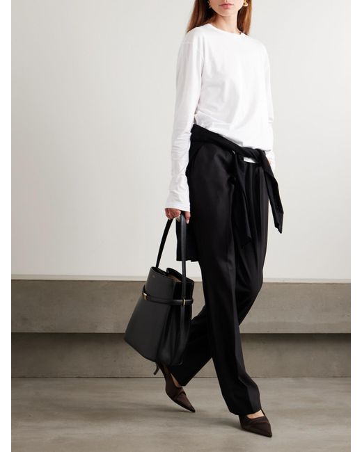 Totême  White Oberteil Aus Jersey Aus Einer Mischung Aus Tencel Lyocell Und Biobaumwolle