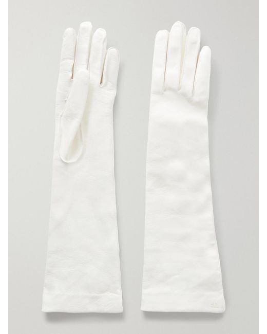 Tom Ford White Leather Gloves