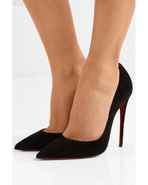 Christian Louboutin Black So Kate 120 Suede Pumps - Save 49% - Lyst