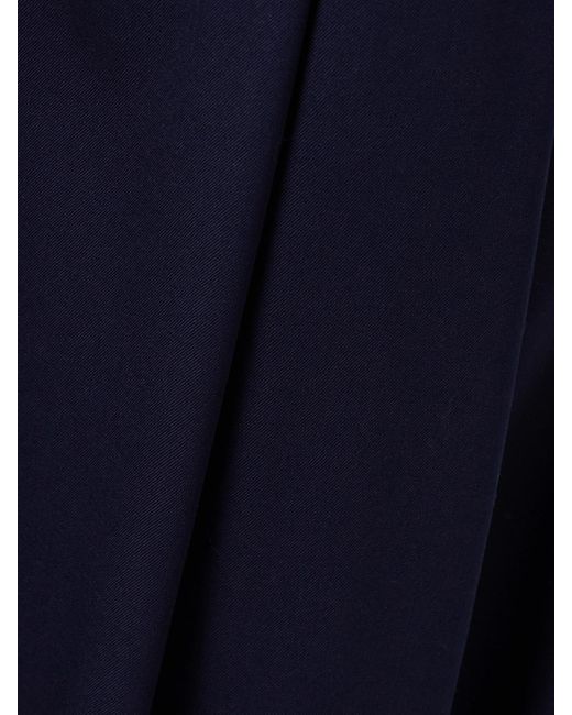 Altuzarra Blue Zanni Pleated Wool-Blend Wide-Leg Pants
