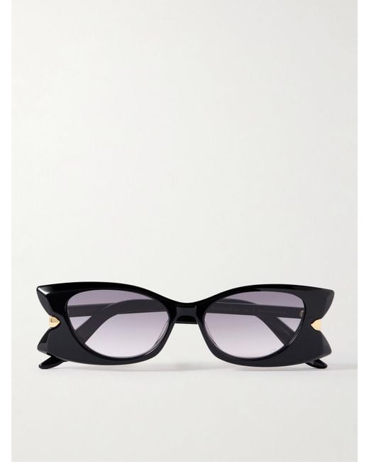 Dior Black Diorbutterfly S2I Cat-Eye Acetate Sunglasses