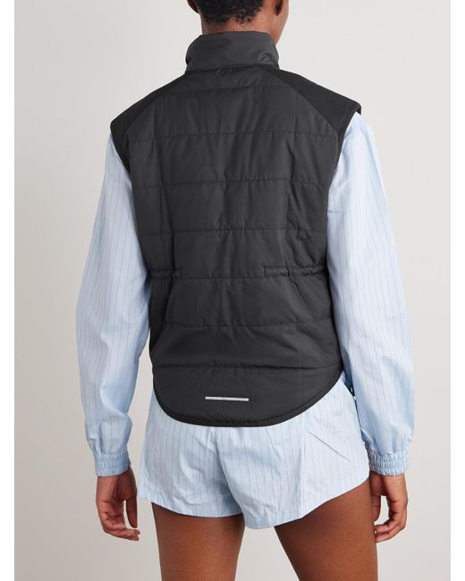 Nike Black Swift Quilted Therma-Fit Turtleneck Vest