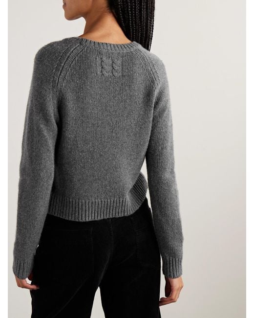 Nili Lotan Gray Laurel Pullover Aus Einer Kaschmir-Wollmischung