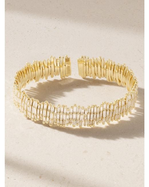 Suzanne Kalan Natural 18-Karat Diamond Cuff