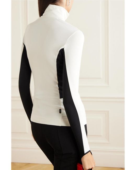 Moncler Natural Color-Block Stretch-Jersey Base Layer