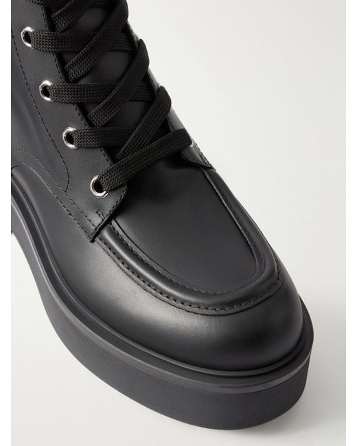 Gianvito Rossi Black 20 Leather Ankle Boots