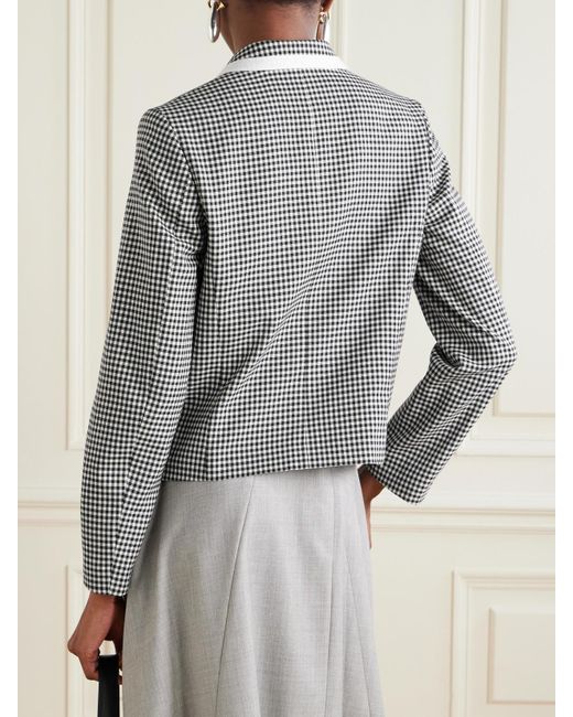 Comme des Garçons Gray Checked Wool Jacket