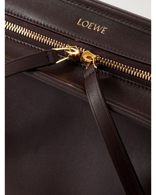 Loewe Brown Amazona 180 Small Leather Shoulder Bag