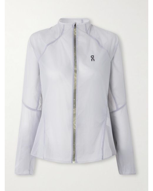 On Shoes Gray Zero Jacke Aus Shell