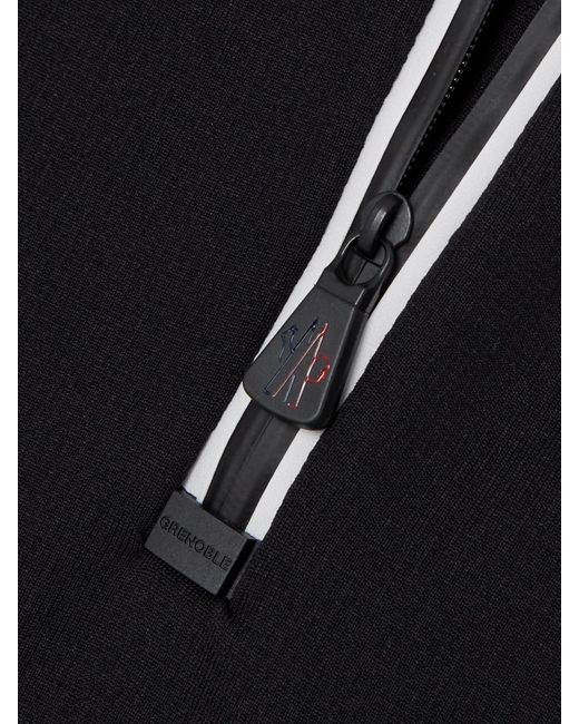 Moncler Black Color-Block Stretch-Jersey Base Layer