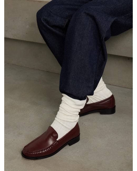 arch4 White Antwerp Set Aus Zwei Paar Socken Aus Einer Gerippten Seiden-Kaschmirmischung