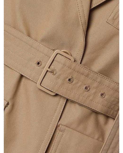 Max Mara Natural Pacos Belted Cotton-Canvas Jacket