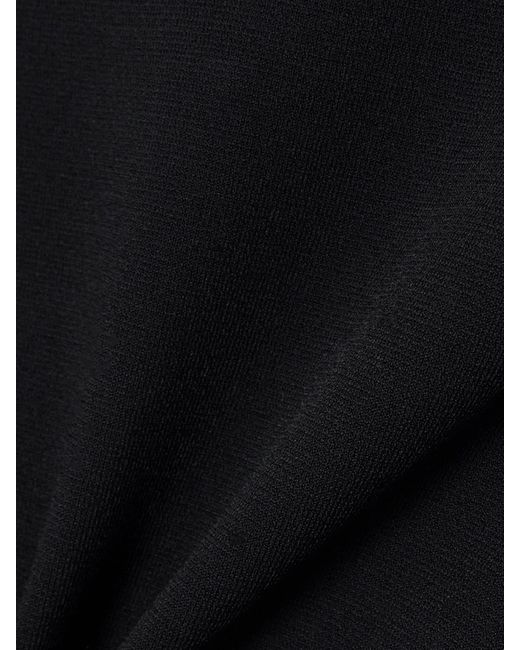 Stella McCartney Black Miracle Stretch-Knit And Cotton-Blend Bodysuit