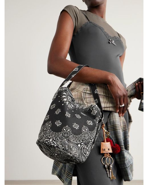 Call it By Your Name White Beuteltasche Aus Baumwolle Mit Paisley-Muster