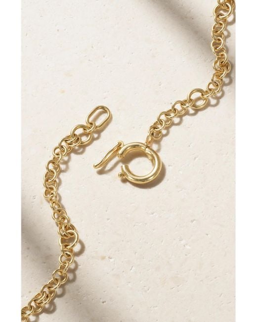 Spinelli Kilcollin Natural Gravity Kette Aus 18 Karat Gelb- Und Weißgold Mit Diamanten