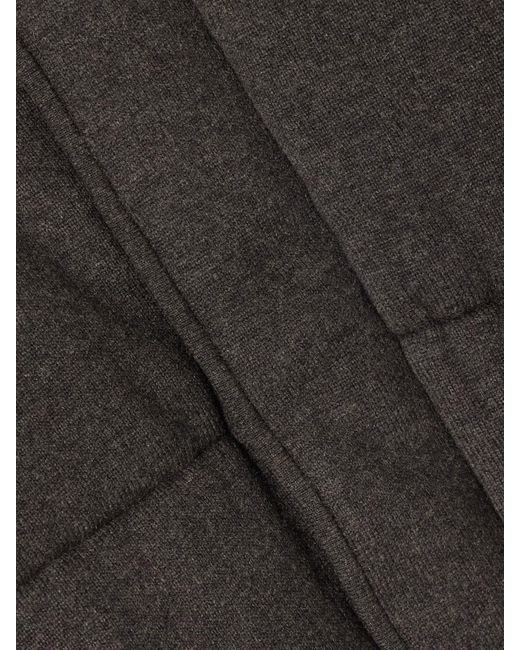 LeKasha Black Dillon Padded Organic Cashmere Jacket