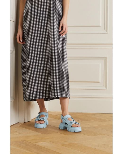 Ganni Recycled Rubber Sandals Lyst Australia