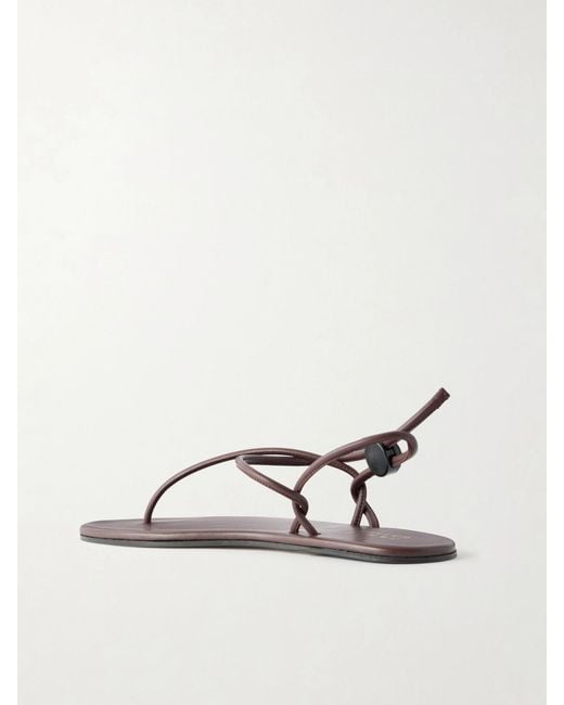 Jamie Haller Natural The String Theory Leather Thong Sandals