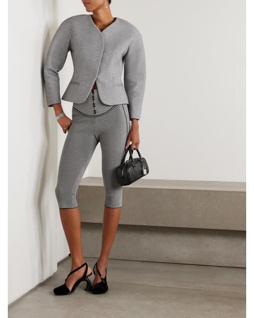Jacquemus Gray Ovalo Jacke Aus Einer Baumwoll-Wollmischung