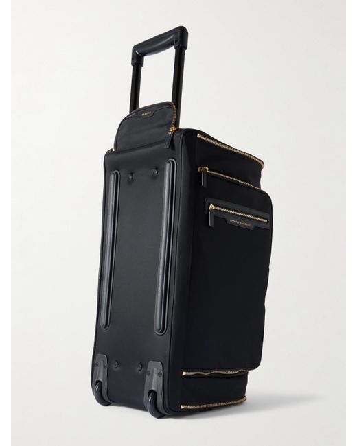 Anya Hindmarch Black 72 Hour Leather-Trimmed Econyl Weekend Bag