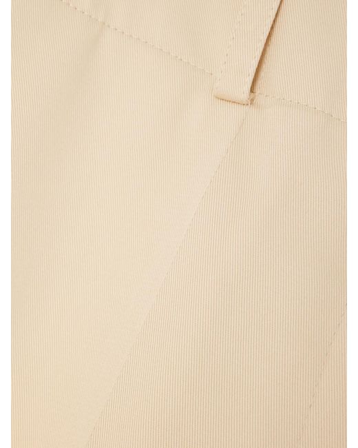 Patou Natural Iconic Cotton-Twill Wide-Leg Pants