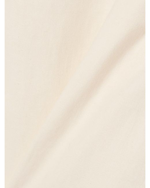 Roland Mouret Natural Cotton And Linen-Blend Twill Wide-Leg Pants