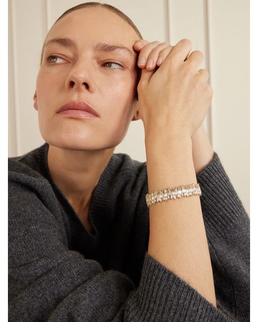 Suzanne Kalan Natural 18-Karat Diamond Cuff