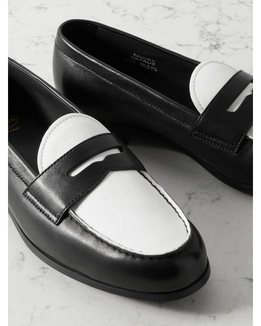 Church's Black Natalie Zweifarbige Loafers Aus Leder