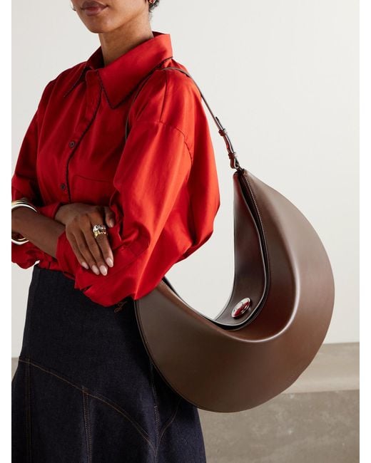 Jacquemus Brown Le Calisso Rond Schultertasche Aus Leder