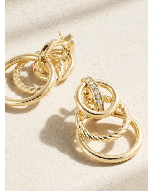 David Yurman Natural Dy Mercer 18-Karat Diamond Earrings