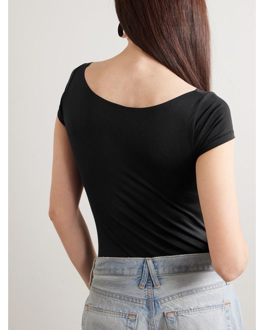 Commando Black Prima Ballet Jersey Bodysuit