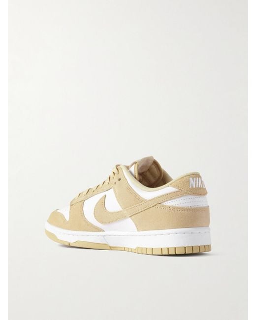 Nike Natural Dunk Low Sneakers Aus Leder Und Veloursleder