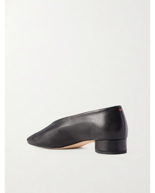 Aeyde Black Delia Leather Pumps