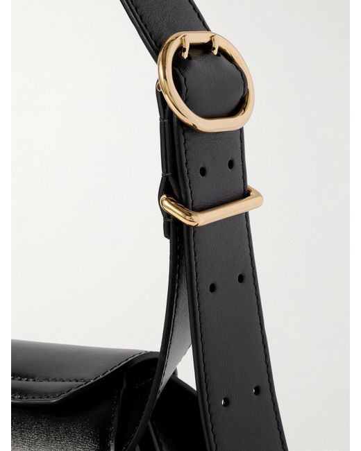 Jil Sander Black Kleine Schultertasche Aus Leder