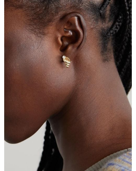 Yvonne Léon Natural 9-Karat Diamond Earrings
