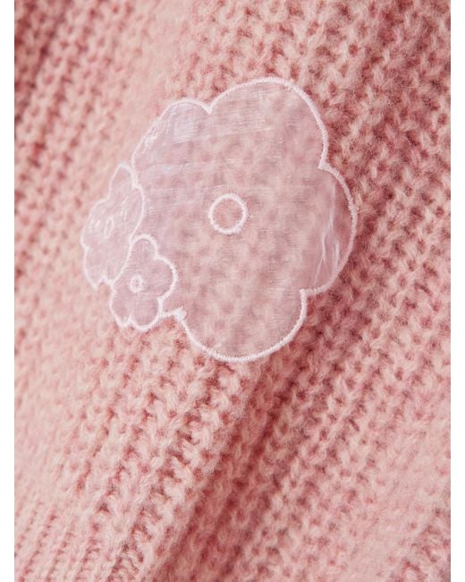 CECILIE BAHNSEN Pink Bega Wollpullover Mit Applikation