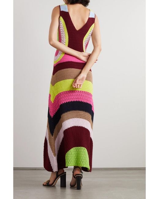 Gabriela Hearst Multicolor Ocon Striped Wool And Cashmere-Blend Maxi Dress
