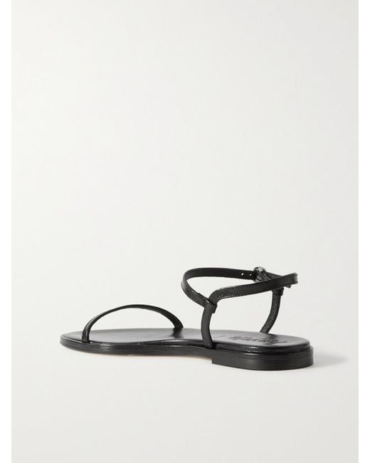 Aeyde White Nettie Leather Sandals