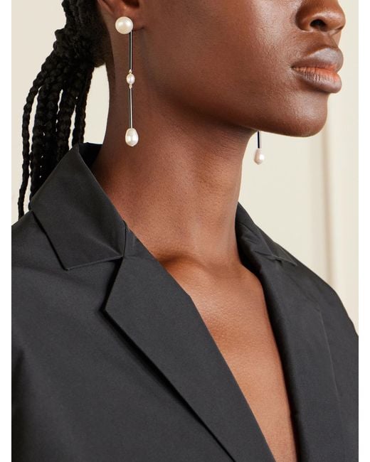 Sophie Buhai Natural Medium Osiris, Pearl And Glass Earrings