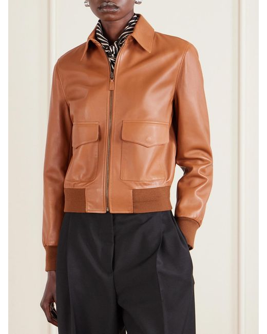 Ralph Lauren Brown Sullivan Leather Jacket