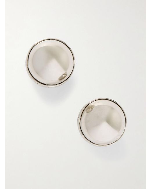 Boucles D'Oreilles En Métal Sphere Alaïa en coloris Metallic