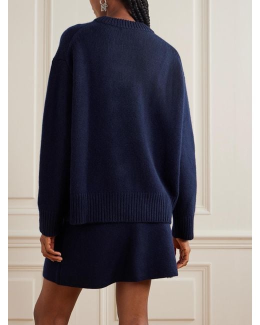 Lisa Yang Blue Renske Cashmere Sweater
