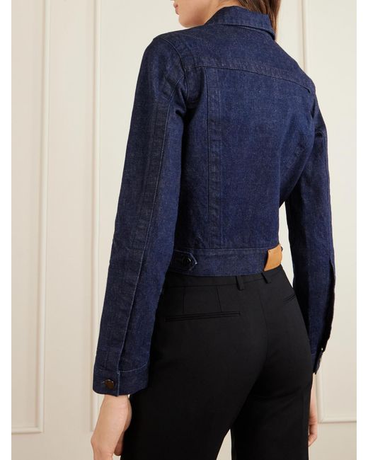 Calvin Klein Blue Lynette Wool-Denim Jacket