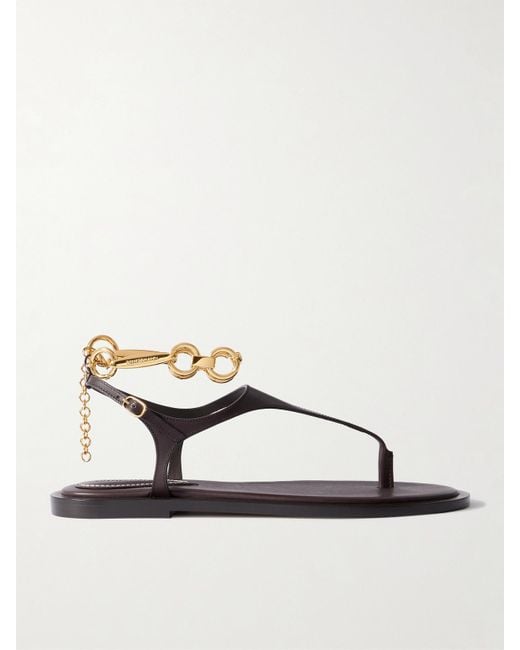 Zimmermann Brown Wild Sandalen Aus Leder Mit Verzierung
